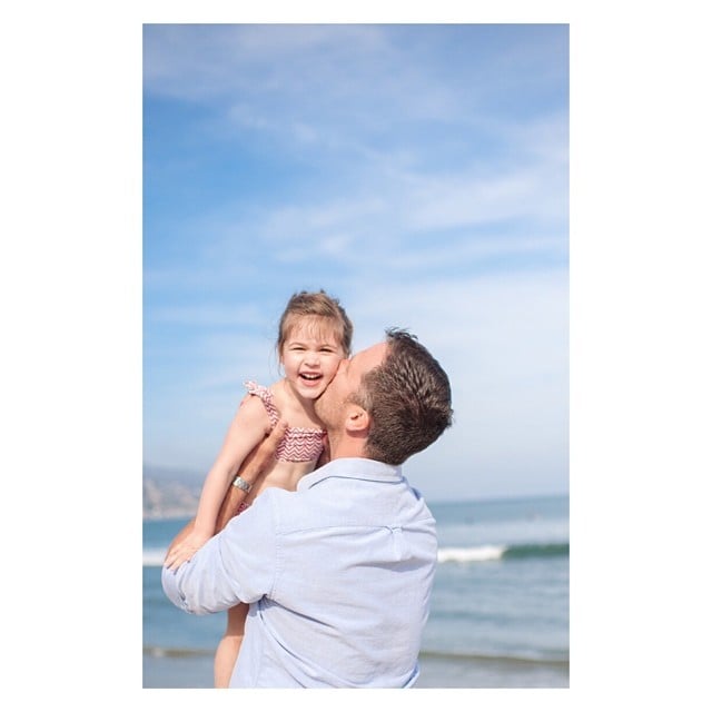 Tiffany Thiessen celebrated both Father's Day and Harper Smith's birthday with this sweet shot. She wrote, "Happy Birthday & Happy Father's Day to the two loves of my life. Photo by @rebs820 #harpers4th #bestdaddyever #sundayfunday #doublespecialday."
Source: Instagram user tathiessen
