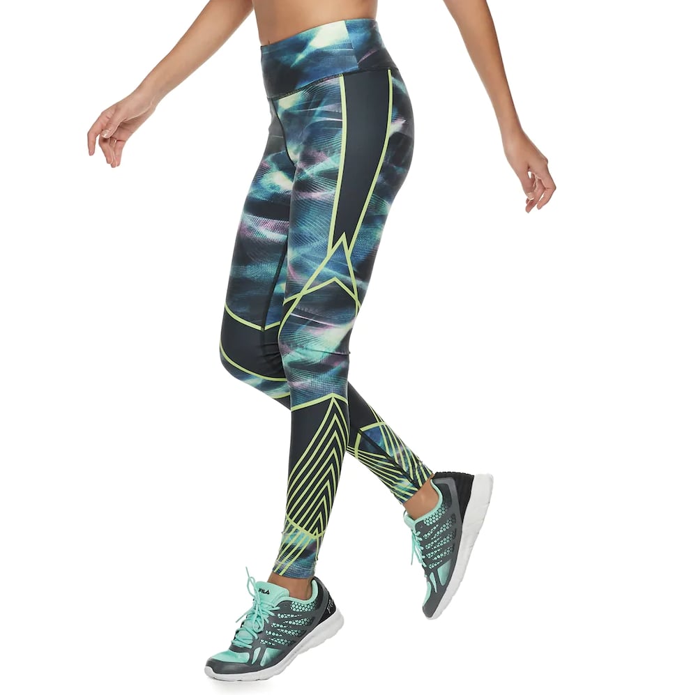 patterned athletic leggings