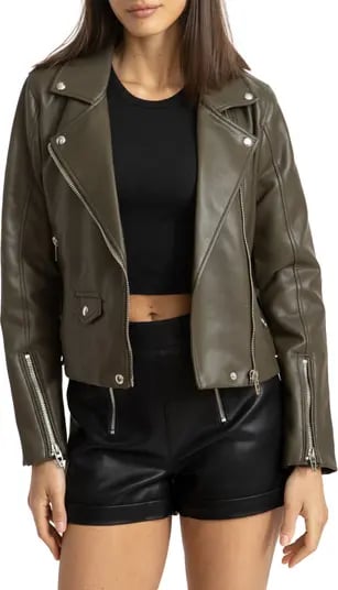 Cool Rider BlankNYC Faux Leather Moto Jacket Nordstrom s Black