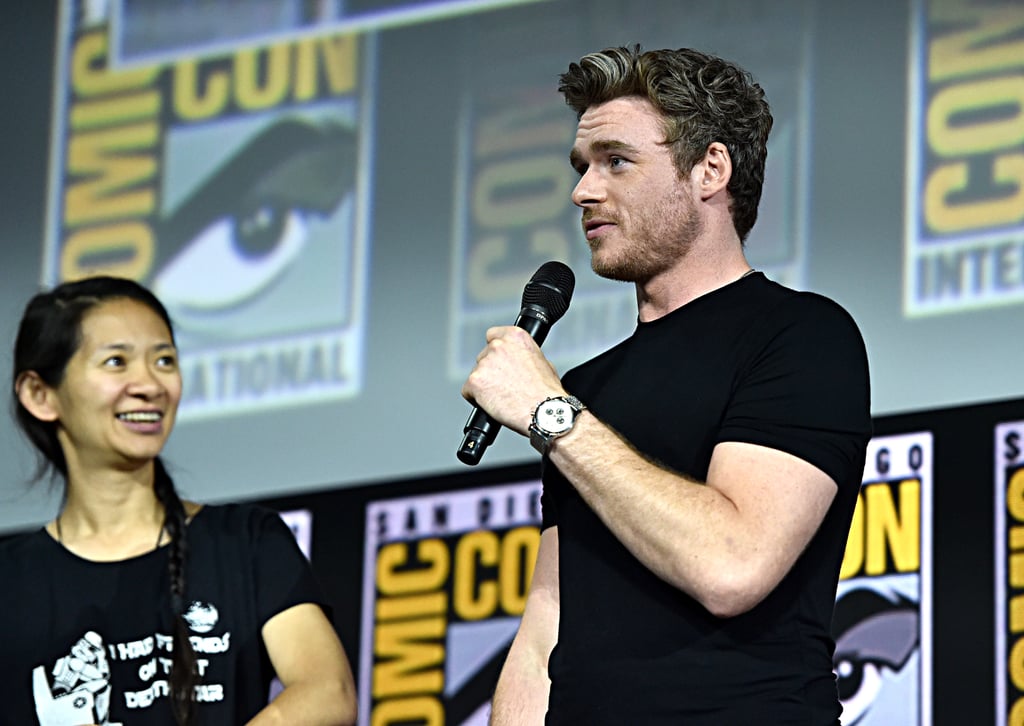 Pictured: Chloé Zhao and Richard Madden at San Diego Comic-Con.