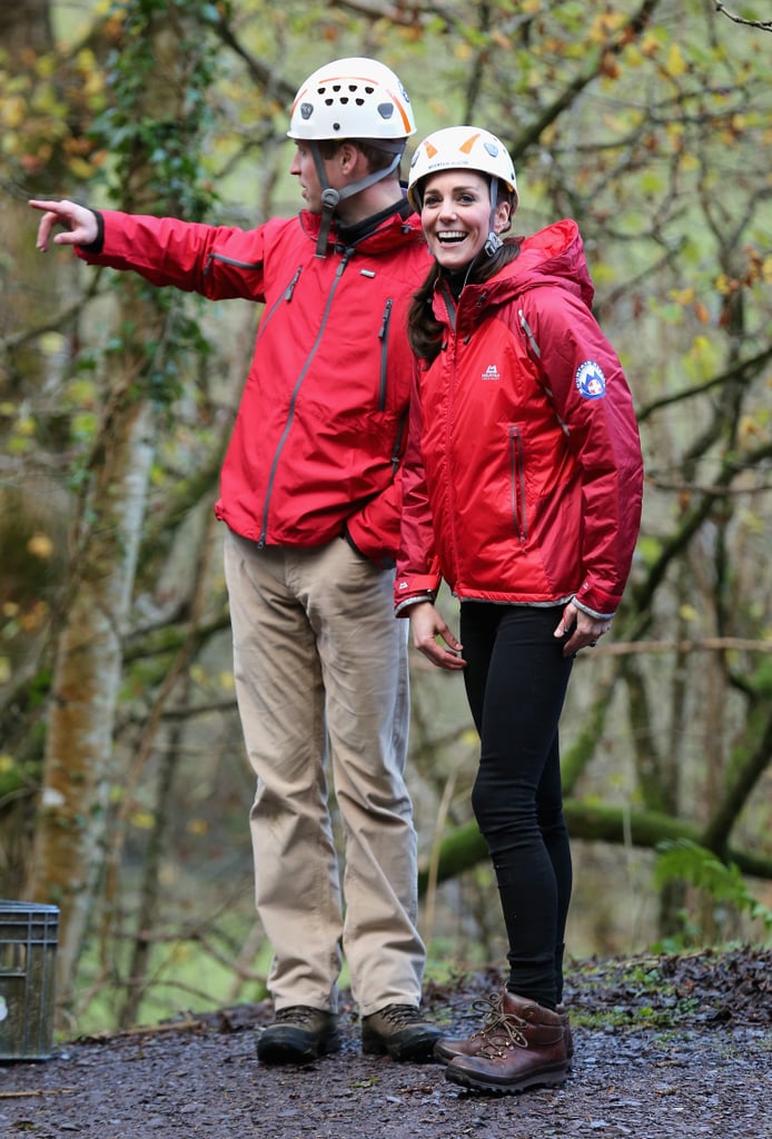 Kate Middleton and Prince William Rock Climbing in UK 2015