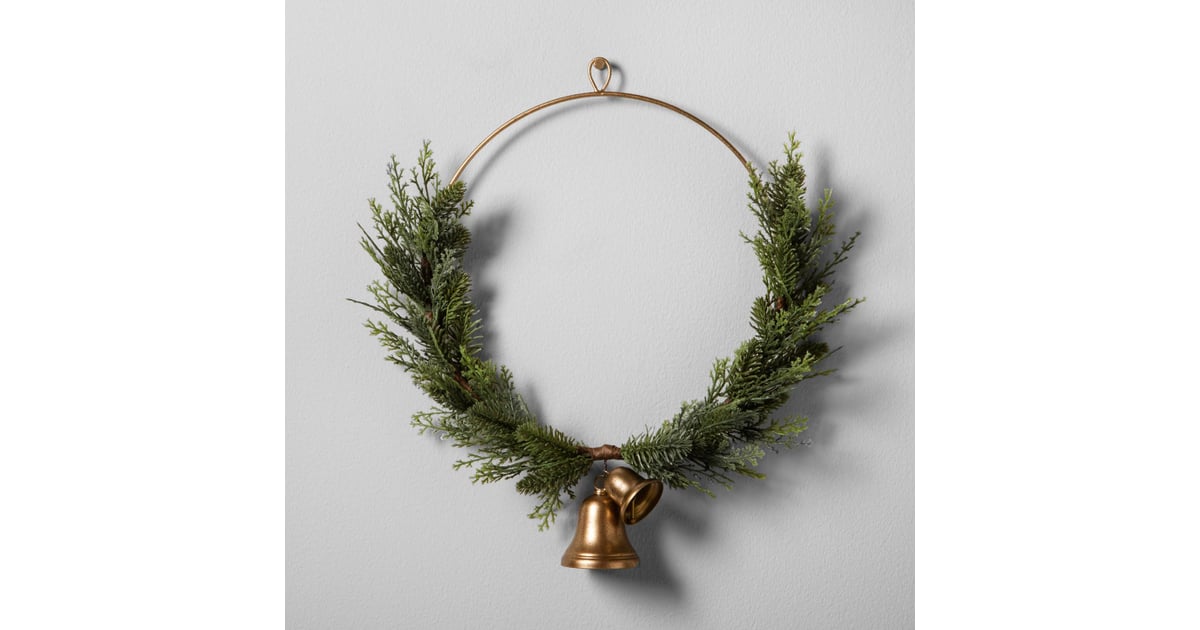 Hearth & Hand With Magnolia Artificial Juniper Wreath With Bell
