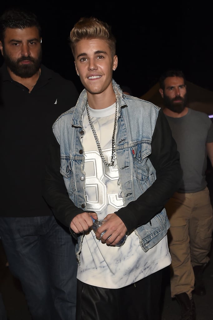 Justin Bieber and Barbara Palvin at Roberto Cavalli's Party