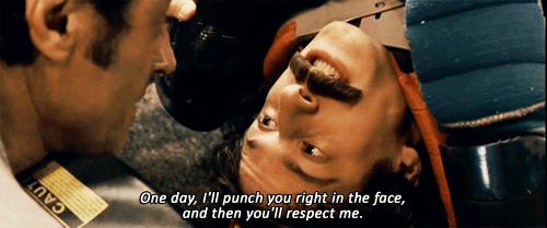 Make sure that your child doesn't see physical fighting as a way to earn respect.