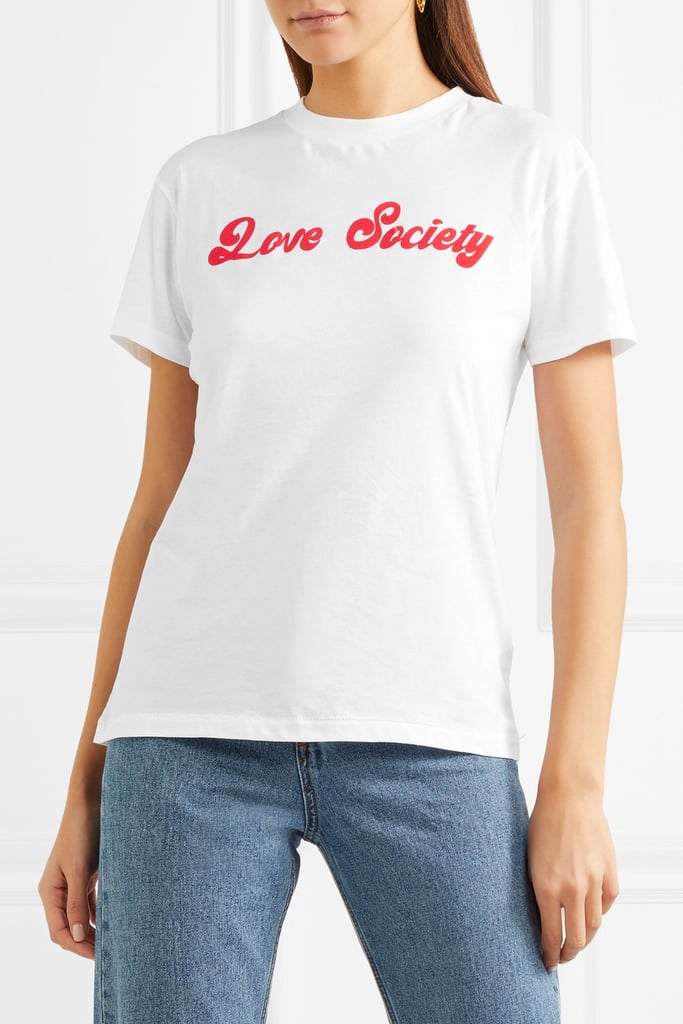 Ganni Harway Printed Cotton-Jersey T-Shirt