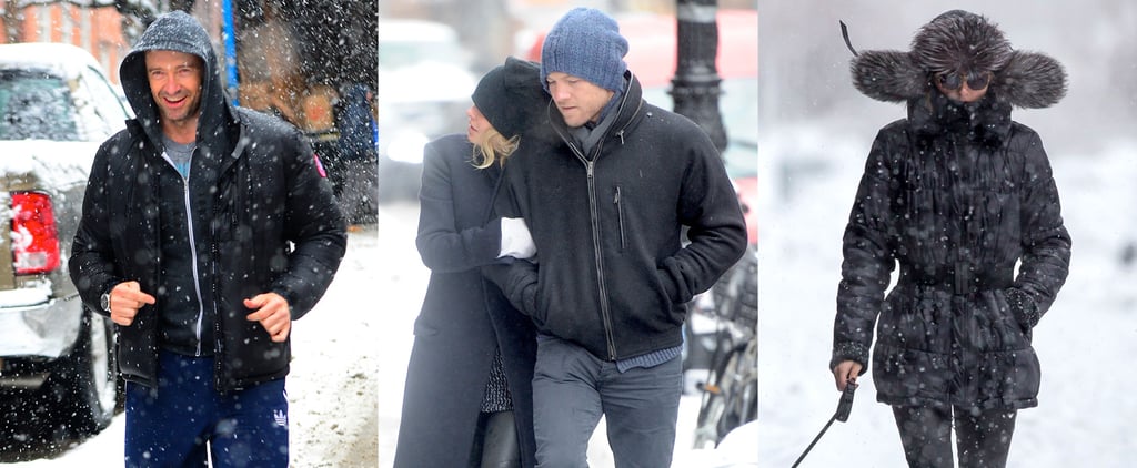 Celebrities in New York Snowstorm | February 2014