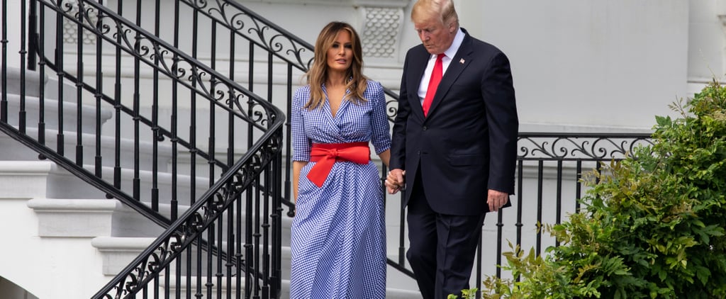 Melania Trump Gingham Ralph Lauren Dress Fourth of July 2018