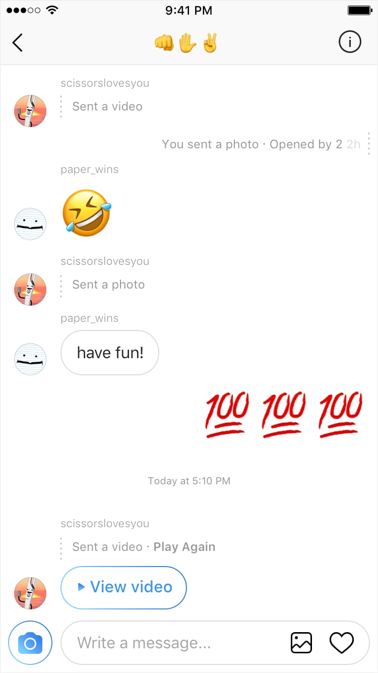 insta messenger not working