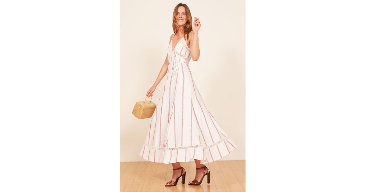 Reformation Daria Wrap Midi Dress | Best Casual Dresses 2018 | POPSUGAR ...