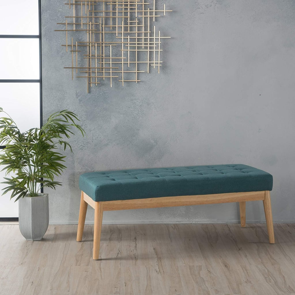 Christopher Knight Home Living Anglo Deep Teal Fabric Bench