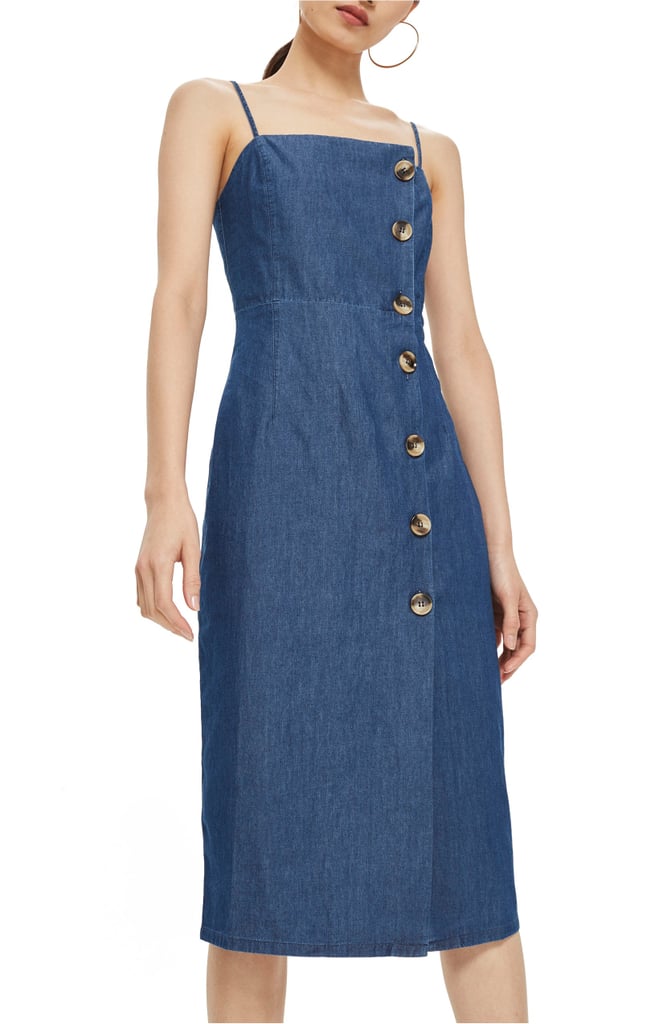 Asymmetrical Button Dress