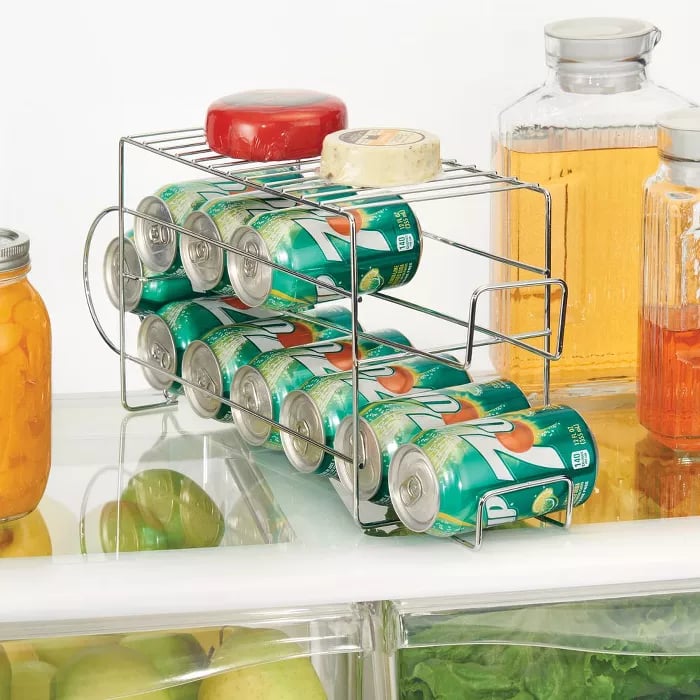 mDesign Metal 2-Tier Can Storage Dispenser