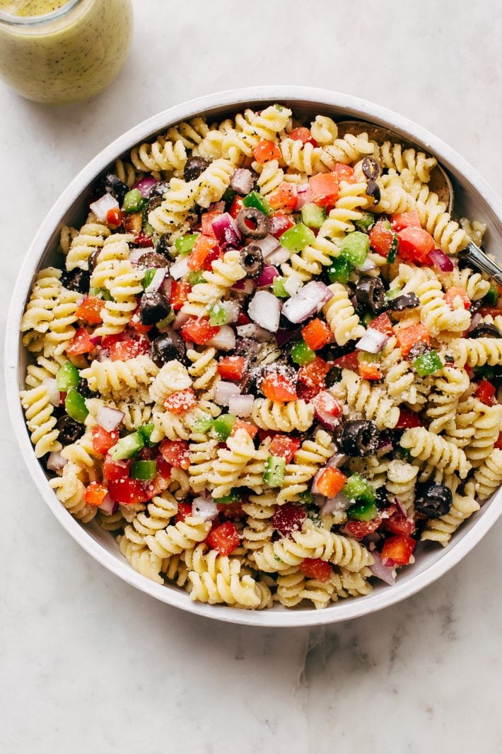 California Pasta Salad With Italian Dressing