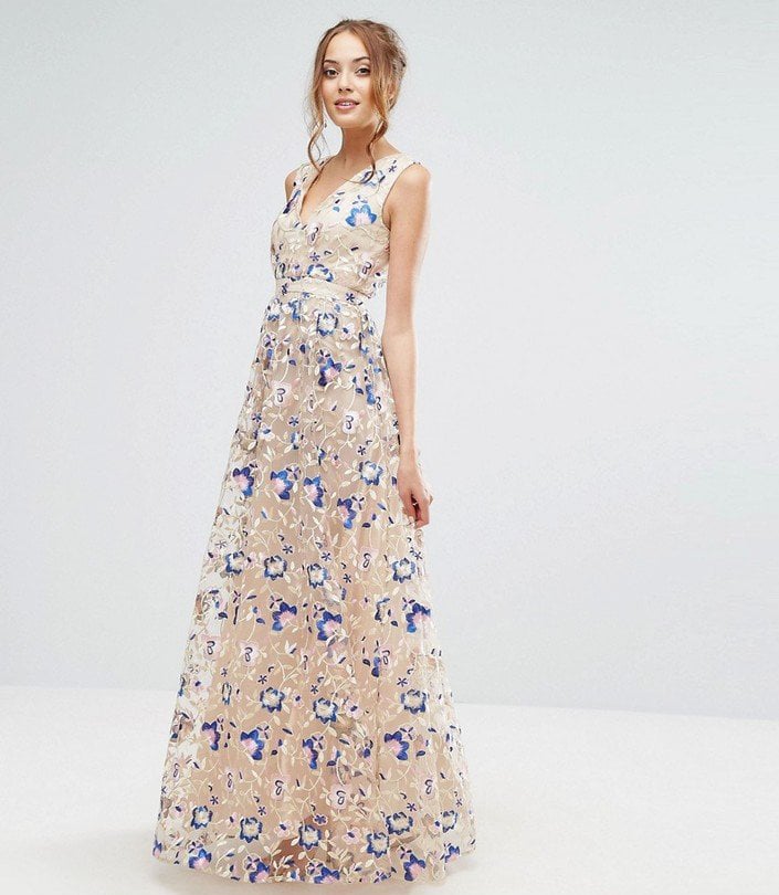True Decadence Floral Embroidered Maxi Dress
