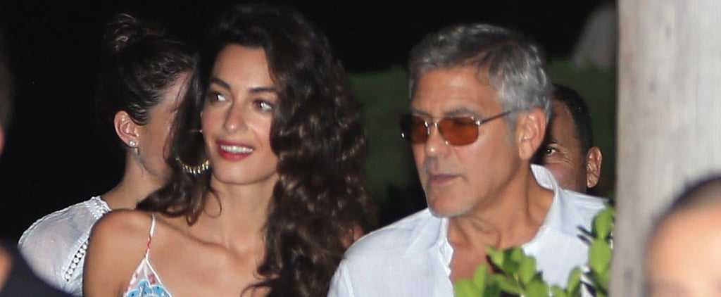 George and Amal Clooney Have Dinner With Cindy Crawford
