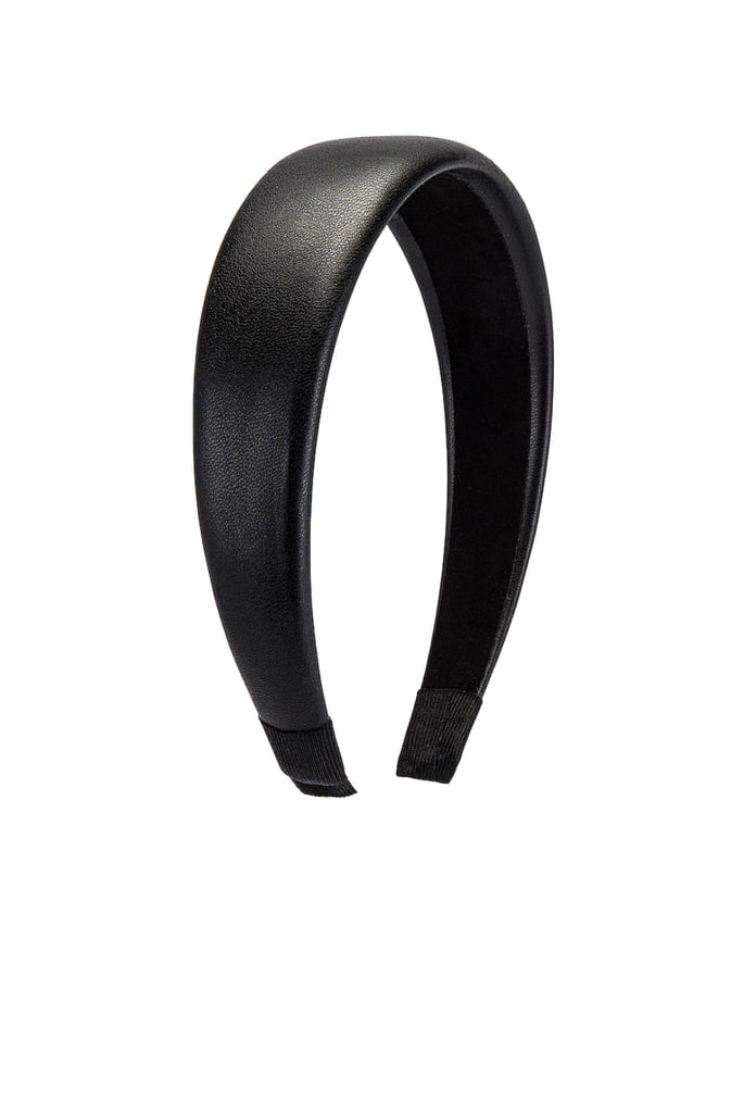 Shashi Lilith Headband ($48)
For an edgier option, this sturdy, faux-leather headband is a sleek alternative. "Most headbands are too hard or too puffy, this one is just perfect," one reviewer raved.