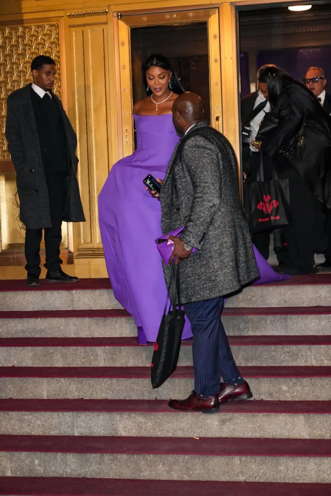 Naomi Campbell's Purple Valentino Dress | Photos