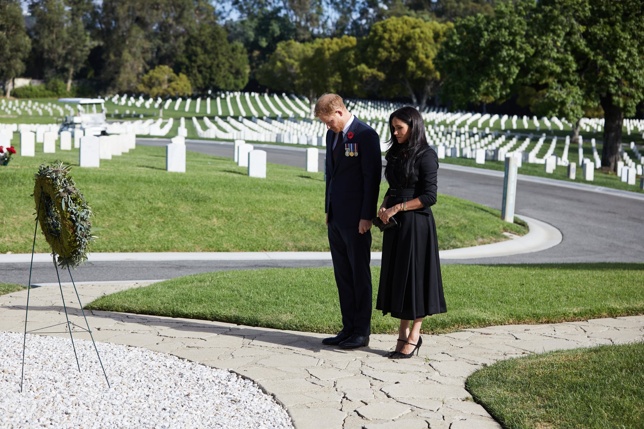 Meghan Markle and Prince Harry Honor Remembrance Day in LA | POPSUGAR  Celebrity