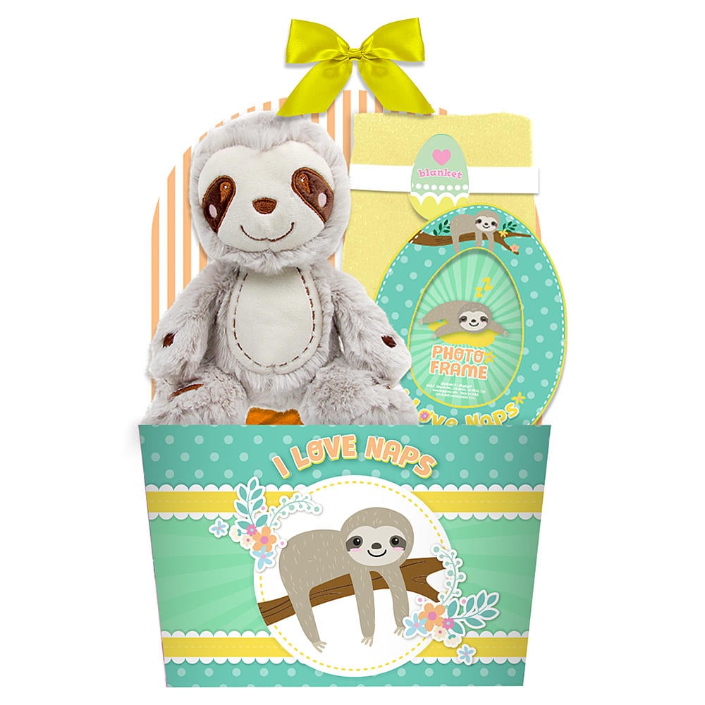 16-Inch Sloth Baby's 1st Filled Basket ($13)