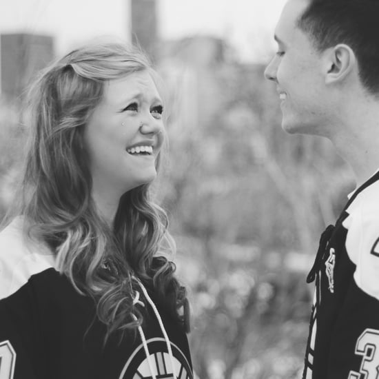 Hockey Fans' Engagement Pictures