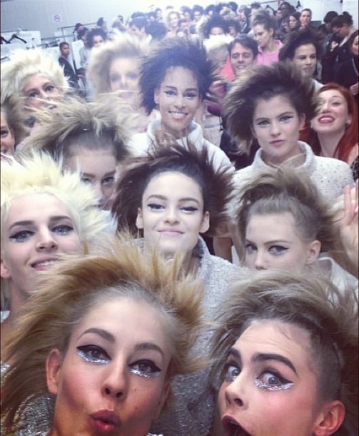 The Ultimate Backstage Selfie at Chanel