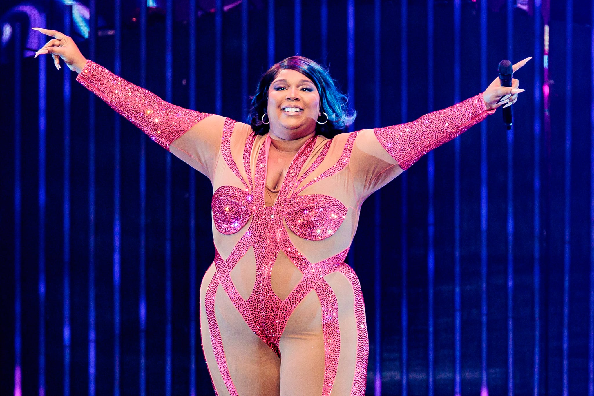 MILAN, ITALY - MARCH 02: Lizzo performs at Mediolanum Forum of Assago on March 02, 2023 in Milan, Italy. (Photo by Sergione Infuso/Corbis via Getty Images)