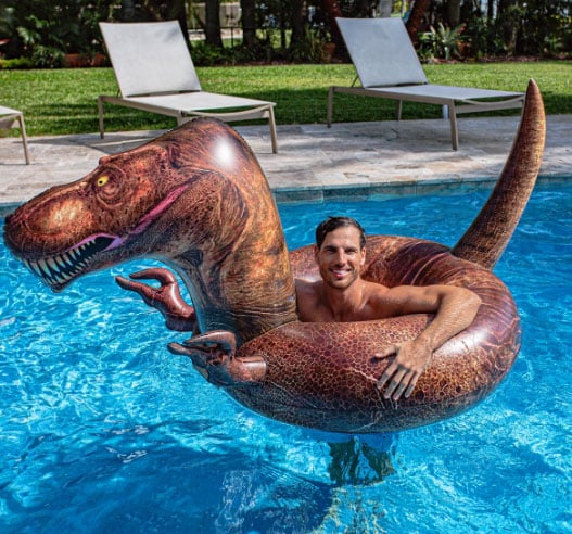 PoolCandy Inflatable T-Rex Dinosaur