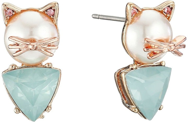 Cat stud earrings