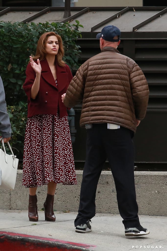 Eva Mendes Filming Commercial After Giving Birth | Pictures