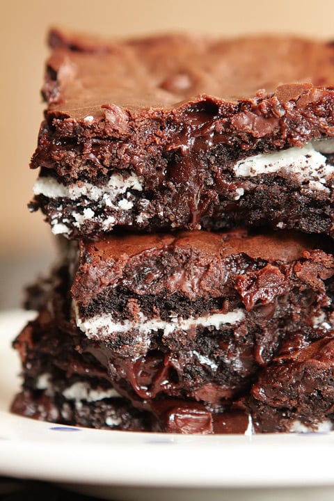 Cookies-and-Cream Oreo Fudge Brownies