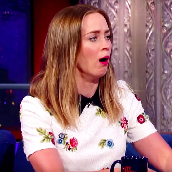Emily Blunt and Stephen Colbert's Fake Vomit-Off