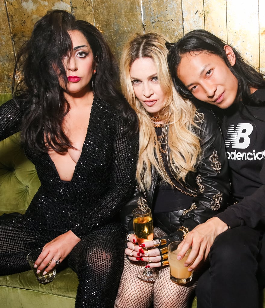 Lady Gaga, Madonna, and Alexander Wang buddied up at the designer's afterparty.