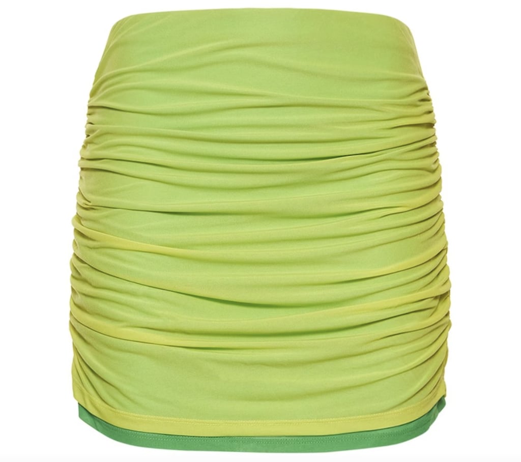 Kylie Jenner's Black Thong Bikini and Green Swim Skirt | POPSUGAR ...