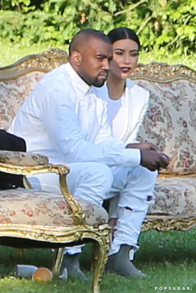 Kim and Kanye Attend a Wedding in Prague During Honeymoon