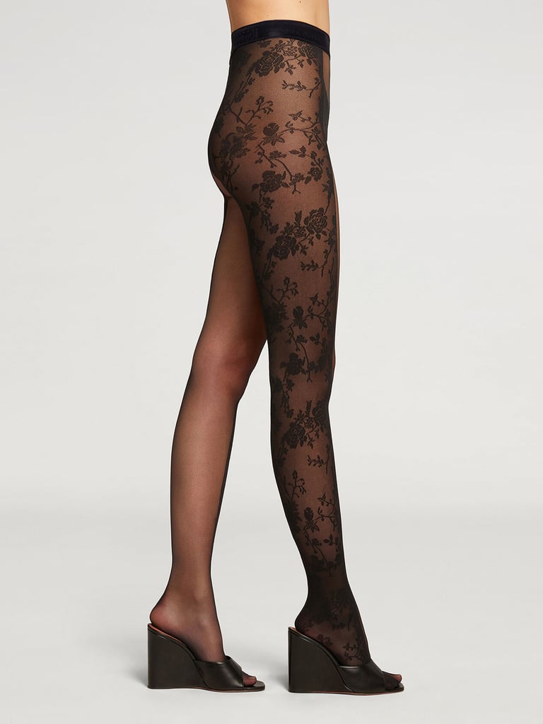 Wolford x Amina Muaddi Split Lace Tights