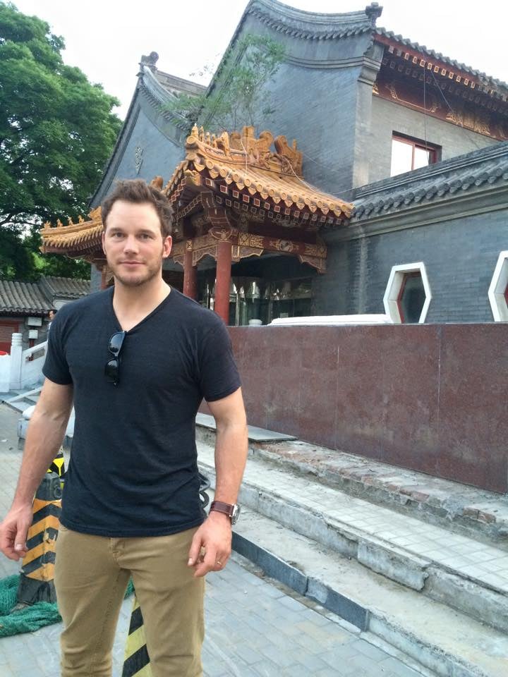 "Here's me in grit of a Chinese building on a tour of Ten Temple Square."