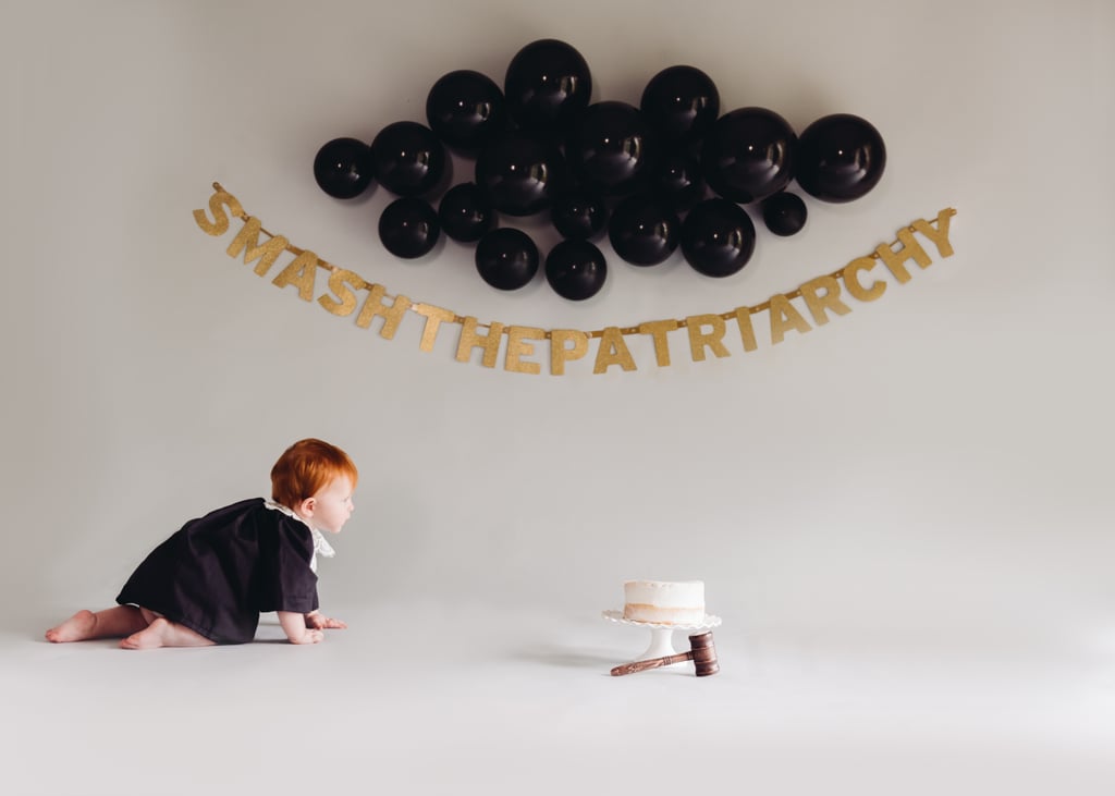 Smash the Patriarchy First Birthday Cake Smash