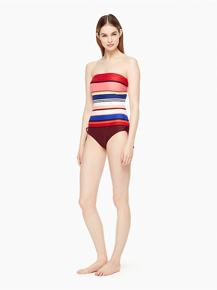 Kate Spade New York Miramar Beach Bandeau One-Piece Swimsuit | Demi  Lovato's One-Piece Swimsuit Is the Flattering Type You Try on With a Huge  Smile | POPSUGAR Fashion Photo 14