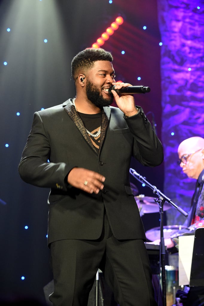 Khalid at Clive Davis's 2020 Pre-Grammy Gala in LA