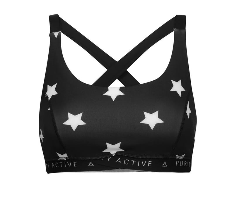 Purity Activeware Cutout Printed Sports Bra