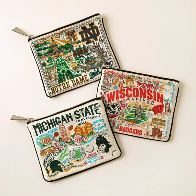 For the Person Who's Obsessed With Their College: Collegiate Pouches