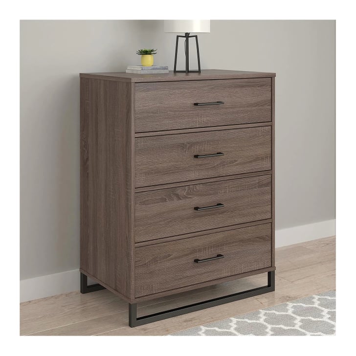 Mixed Material Four Drawer Dresser Best Dorm Room Furniture From