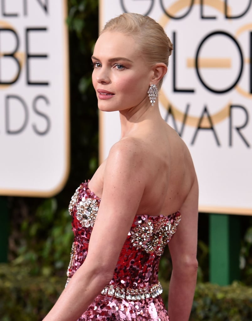 We're not sure what shone brighter, Kate Bosworth's gown or those earrings. We're not sure what shone brighter, Kate Bosworth's gown or those earrings.