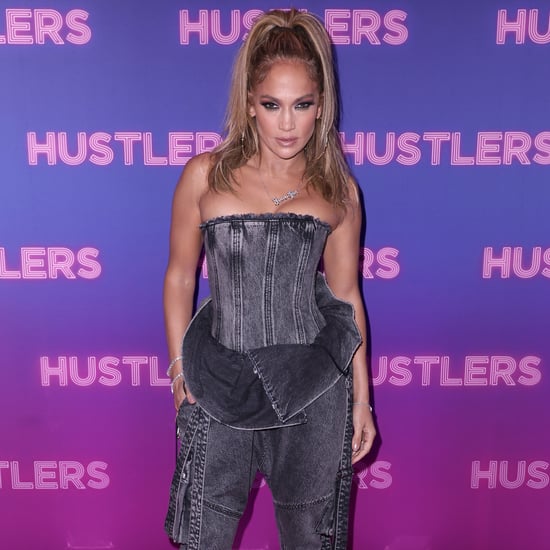 Jennifer Lopez Wears Balmain Denim at the Hustlers Screening