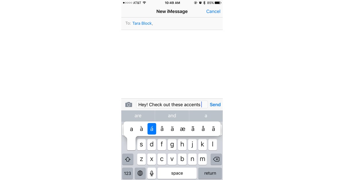 Then, hold down the letter you'd like an accent mark for. How to Type