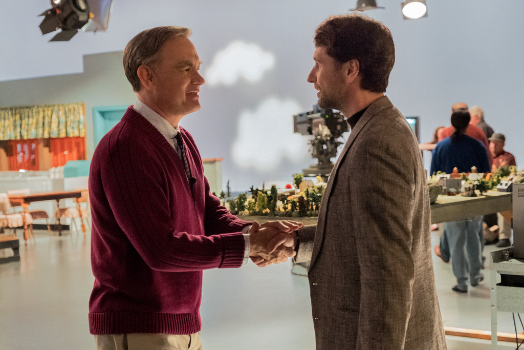 Photos of Tom Hanks as Mister Rogers