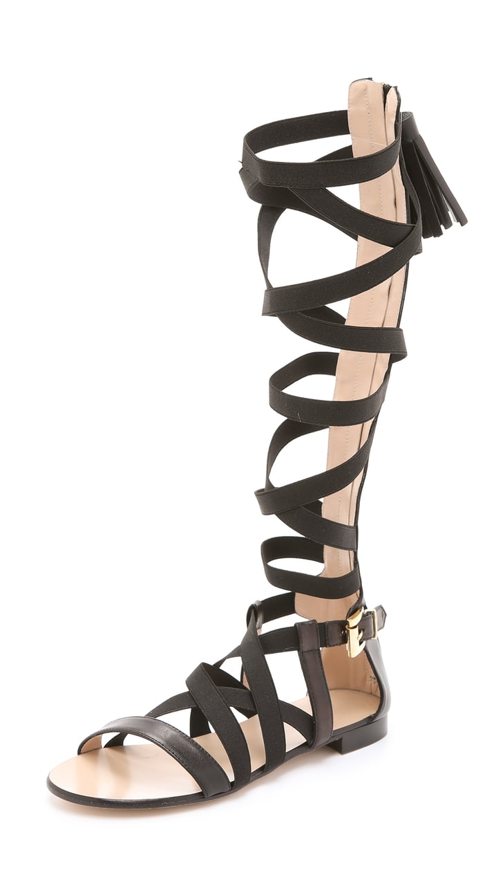 MSGM Knee-High Sandals | Knee-High Gladiator Sandals | POPSUGAR Fashion ...