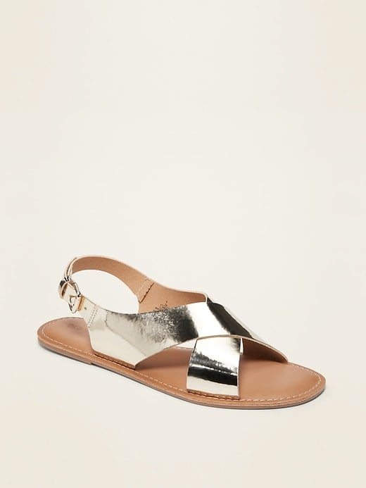 Crisscross Slingback Sandals