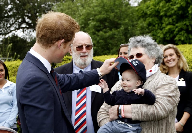 When He Checked Out This Little Chap's Baseball Cap