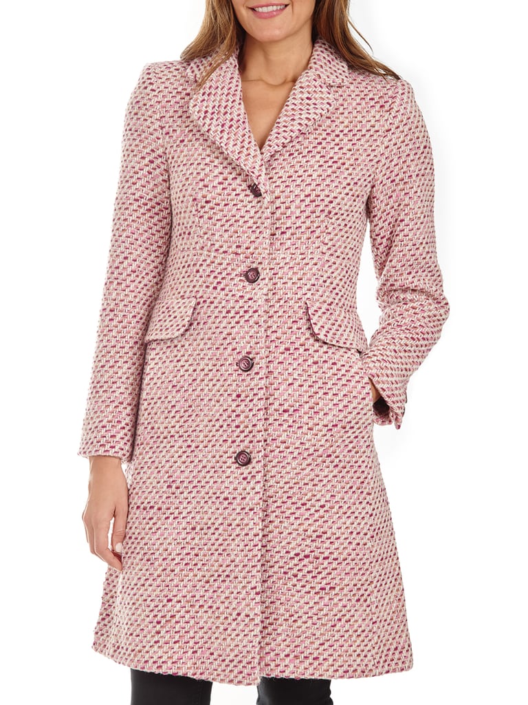 Donatella Wool Blend Walker Coat